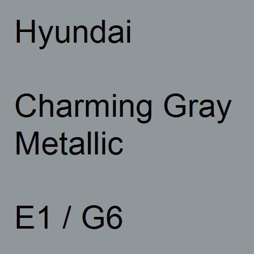 Hyundai, Charming Gray Metallic, E1 / G6.